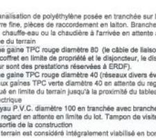 Branchement terrain meuble