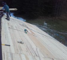 Plancher sapin 20mm : fini ! Avec de l'aide, merci