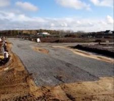 Les viabilisations avancent, ça commence à prendre forme.