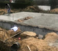 Plancher RDC en cours.