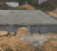 Plancher RDC en cours.