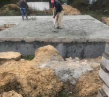 Plancher RDC en cours.