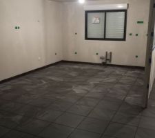 Pose du carrelage