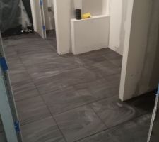 Pose du carrelage