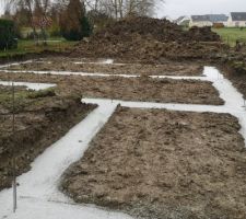 Terrassement fini fondation coulée