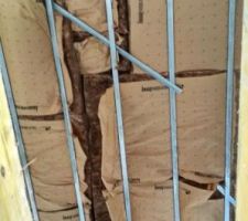 Une partie d'isolation des combles