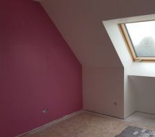 Peinture rose  chambre 3