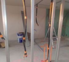 Placo plafond et murs exterieur en cours