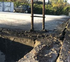Fin du coulage de la dalle
