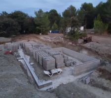 Elevation des blocs a bancher