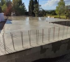 Coulage du plancher : fini