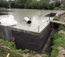 &Eacute;tanch&eacute;it&eacute; SIKA FONDATION et nappe de protection