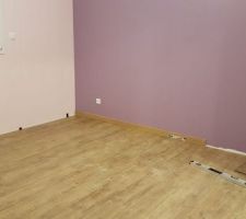 Parquet chambre quasi fini