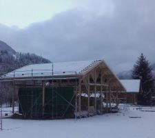 La Bistorte sous la neige : 5/8 cm à enlever sur la bâche