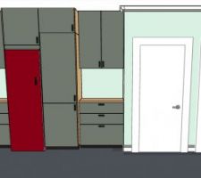 Cave dans le couloir menant aux chambrex