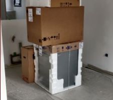 Arrivé des éléments de la cuisine