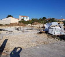 Pr&eacute;paration de la dalle