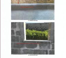 Photos d'huissier : la première côté Est de la maison, la dernière porte fenêtre.
La seconde est la seule fenêtre au nord de la maison.