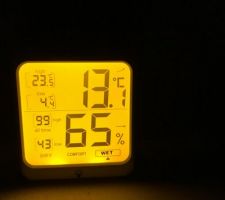 23.5 degrés dans une maison pas isolée le 22 décembre !!!