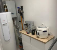 Cellier en cours...une petite photo avant :)