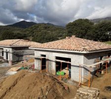 Maison de 55m2 au premier plan et 110m2 au second plan