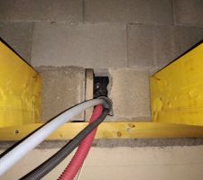 Arrivée de l'électricité, PER ,câble réseau et câble téléphonique.