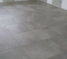 Pose de carrelage 60x60 gré cérame pleine masse rectifié en pose scellée