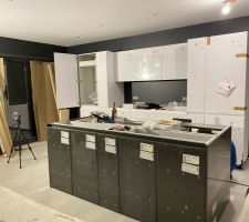 Cuisine salon en cours