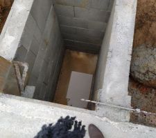 Eau au niveau de l'accès du VS (merci la pluie)