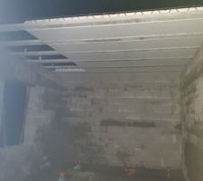 Les murs sont finies on commence la dalle du haut