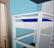 Projet peinture.
Chambre de mon pitchounou.
Modélisation avt début des travaux