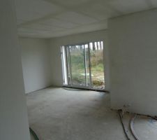 Plâtre sur la brique