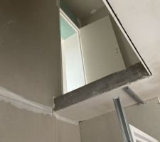 Placo isolant sur les murs
Vue &eacute;tage