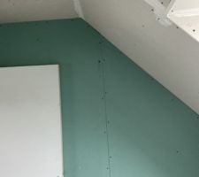 Placo isolant sur les murs
Salle de bain