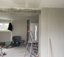 Placo isolant sur les murs
Pi&egrave;ce de vie