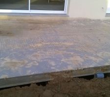 Terrasse suspendue sur vide sanitaire