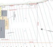 Implantation de la maison sur le terrain