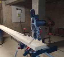 Escalier de chantier en cours