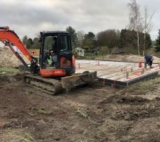 Acc&egrave;s chantier en cours avec un peu de retard avec la soci&eacute;t&eacute; Reflexeau