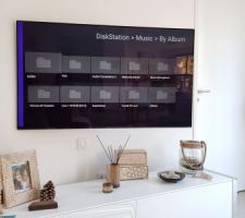 Musique accessible depuis un NAS sur la TV