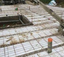 Coulage de la dalle / maison de plain-pied