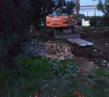 Gros engin et surtout un arbre un peu trop pr&eacute;s