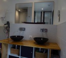 Vue double vasque : Salle de Bain privative de la suite parentale