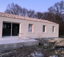 Crépi en cours