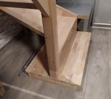 Réalisation d'un socle pour notre escalier