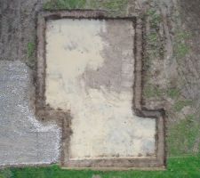 Terrassement en vue aérienne! Photo par Morgan Soulard, VendOuesTopo, prestation de services drone et topographie en Vendée