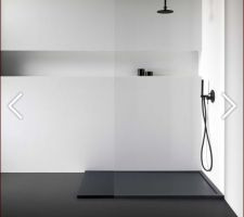 Receveur 200x100 noir Cosmo extra plat