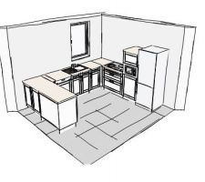Plan de notre cuisine