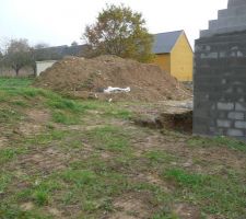 Le coin sud-est du terrain