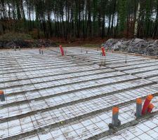 Plancher terminé avant coulage